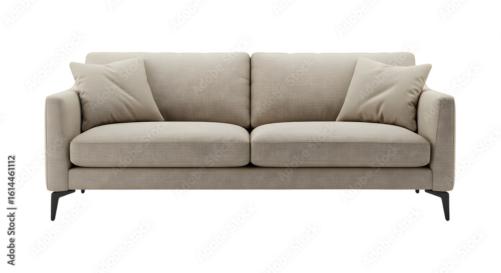Elegant Modern Beige Sofa with Cushions for Comfortable Living Room Decor Elegant Modern Beige Sofa with Cushions for Comfortable Living Room Decor