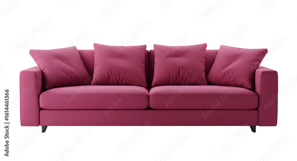 Elegant Pink Sofa with Cushions for Modern Living Room Decor Elegant Pink Sofa with Cushions for Modern Living Room Decor