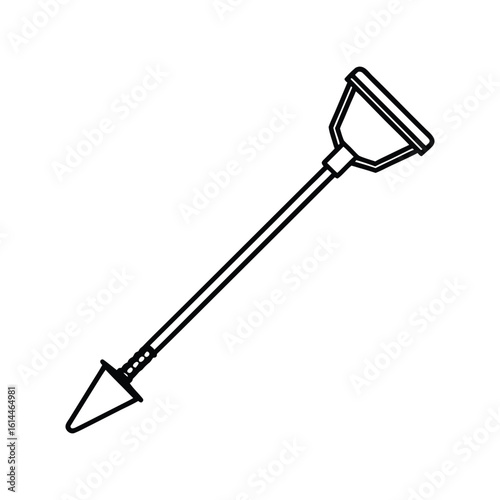 soil auger vector illustration