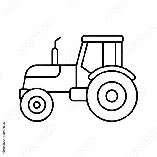tractor isolated on white background
