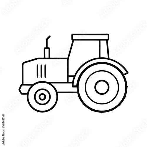 tractor isolated on white background