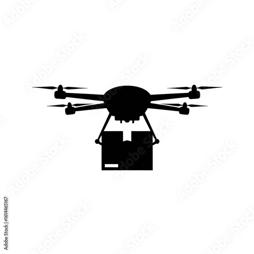 Delivery Drone Carrying a Package Icon