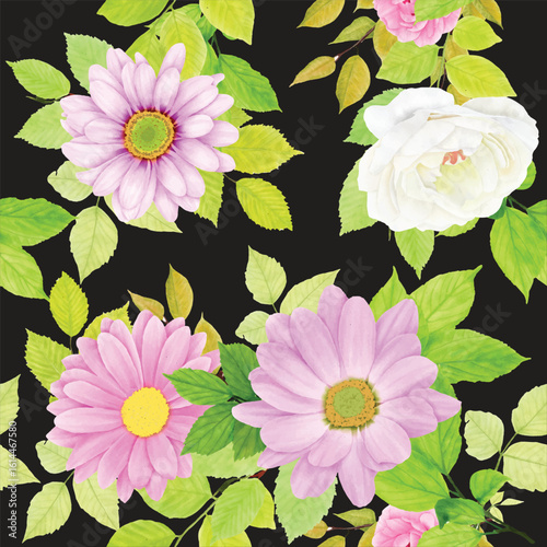 beautiful floral seamless pattern