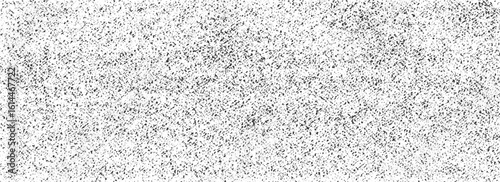 Grunge grain texture. Black and white distressed textile background. Irregular grit wallpaper. Dirty fabric overlay with specks and dots. Gravel particles backdrop for banner, poster, overlay. Vector