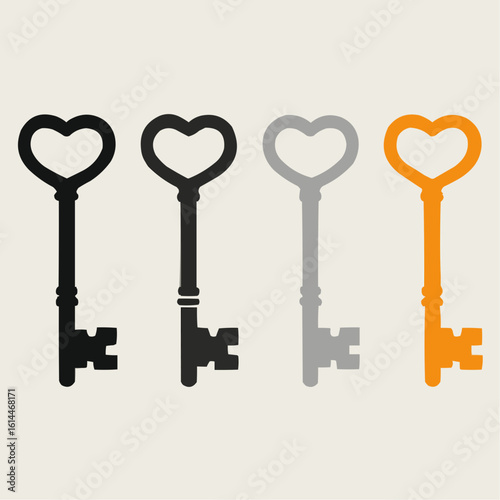 keys and heart