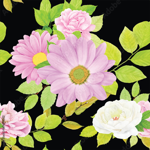 beautiful floral seamless pattern