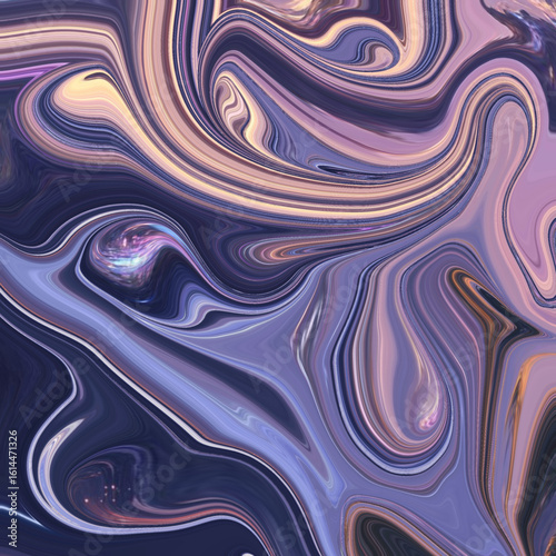 Swirling pastel and purple abstract artwork with a dreamy, cosmic flow and soft lighting. Ideal for digital art lovers.
