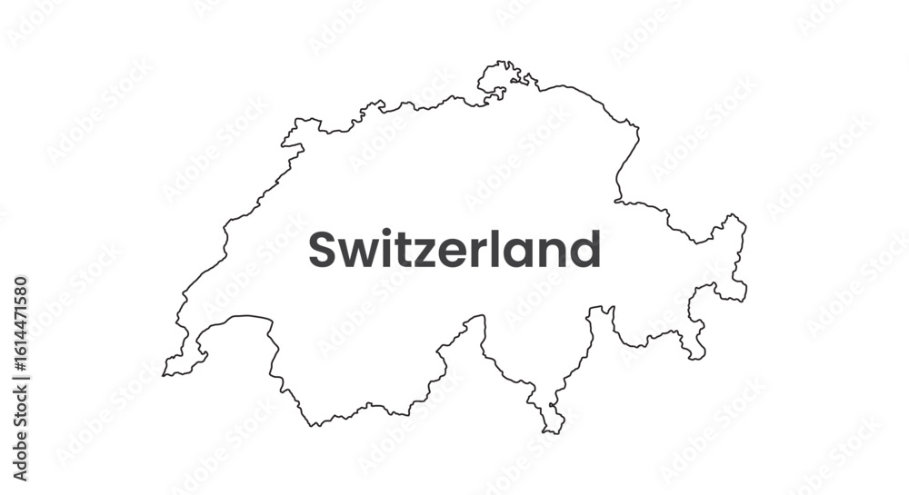 Fototapeta Switzerland map country shape background