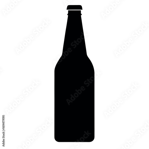 Realistic vector illustration of a classic beer bottle