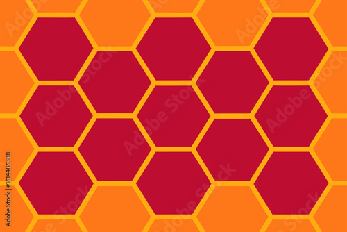 seamless pattern with honeycombs