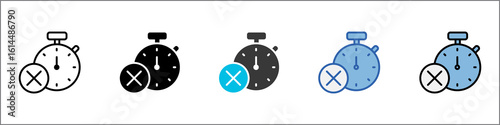 Run Out Icon Pack Multistyle Illustration