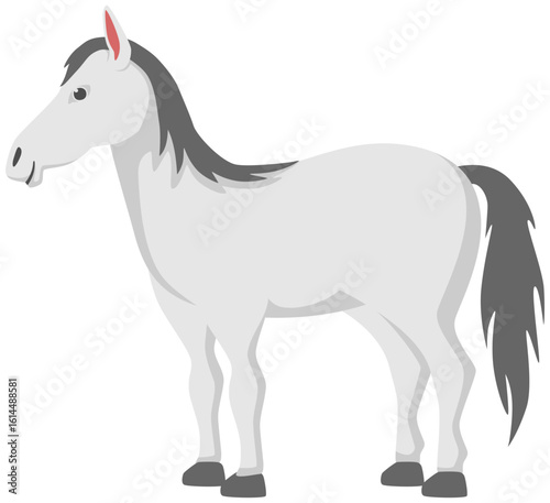 vector icon of a horse