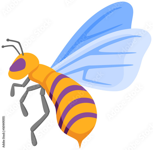 bee flying icon