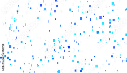 青いデジタルノイズ：透過・透明な背景PNG素材