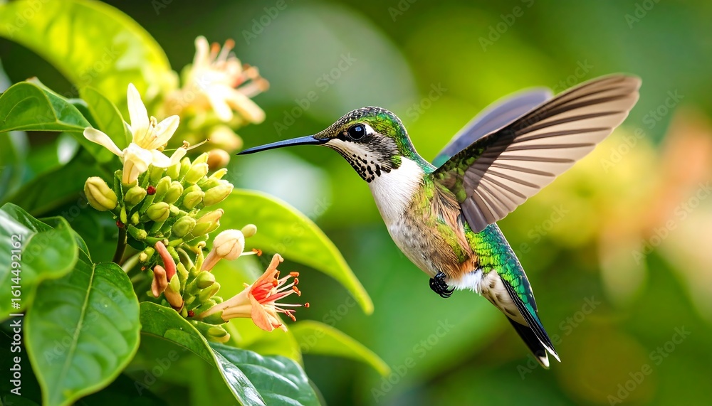 Fototapeta premium Hummingbird is hovering