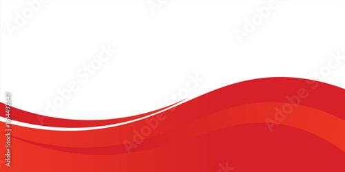 Fotografie Vector red line background curve element with white space for text and message d