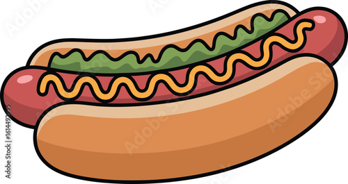 hot dog vector illustration