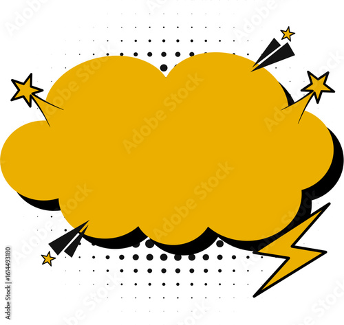 Cartoon Comic Explosion Cloud