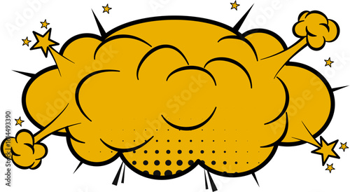 Cartoon Comic Explosion Cloud