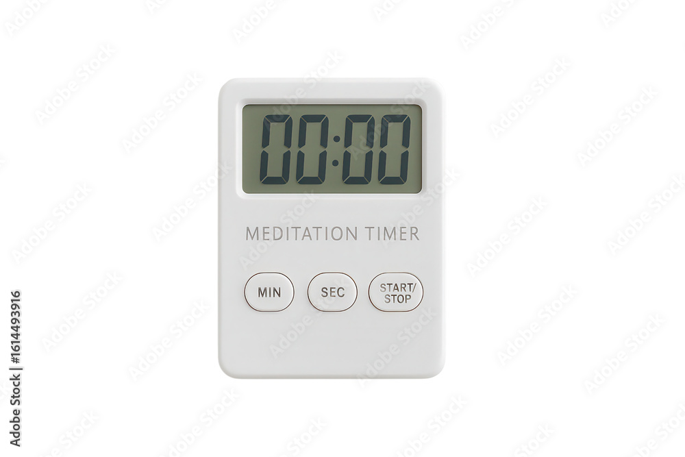 Digital timer showing zero minutes and seconds with the message Digital timer showing zero minutes and seconds with the message