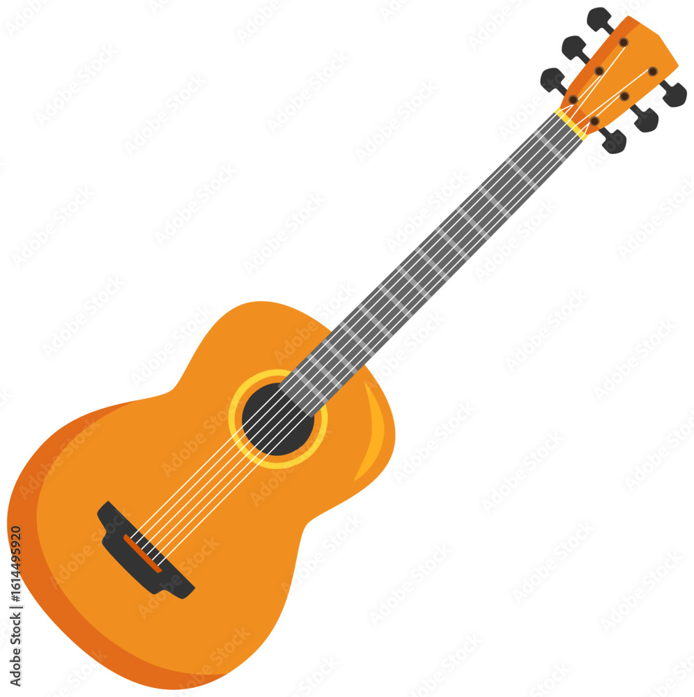 Obraz premium acoustic guitar vector icon