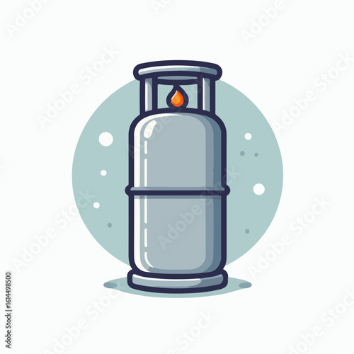 gas cylinder vector illustration