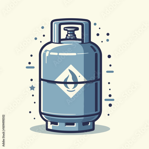 gas cylinder vector illustration