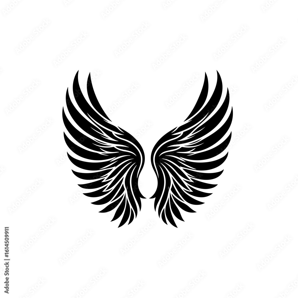 Fototapeta premium angel wings silhouette , angel wings vector