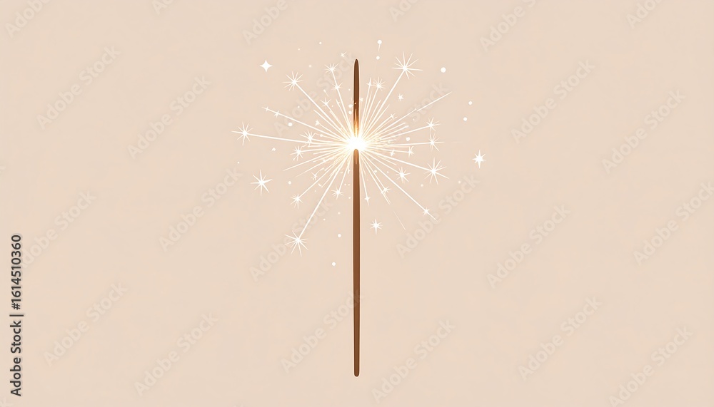 Obraz premium Sparkler illustration against a soft background