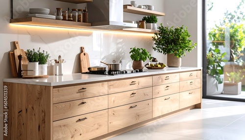 Modern, light-filled kitchen