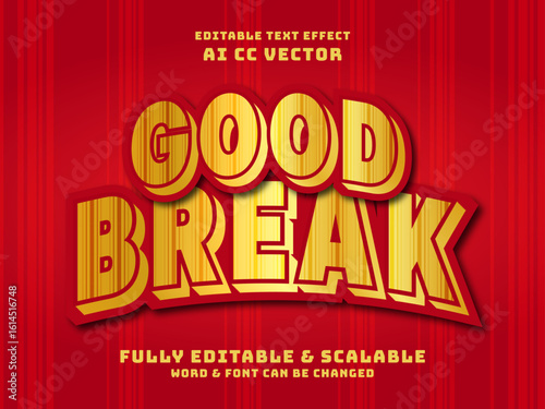 3d game for lucky. good break text effect