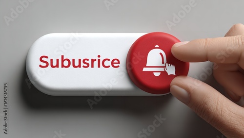 Red 'Subscribe' Button: Engaging content with a simple call to action for viewers to join and follow for updates and more.