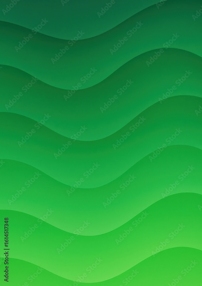 Obraz premium Green abstract wave pattern