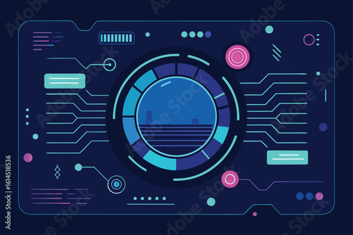 vector illustration of a volume knob