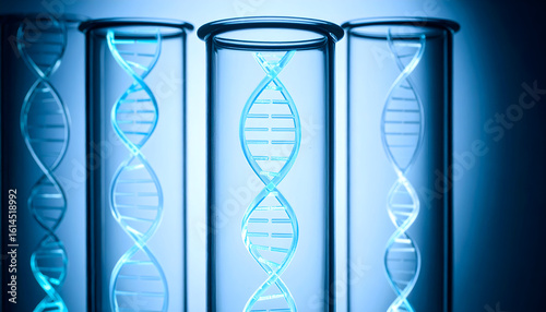 Dna test tubes medical science