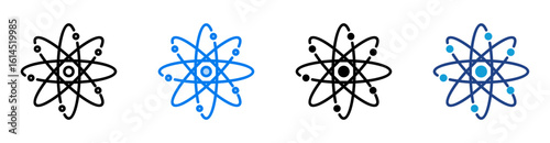 Atom icon set multiple style collection