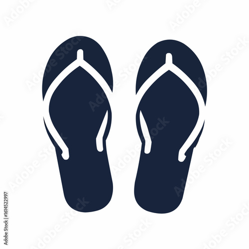 flip flops isolated on white