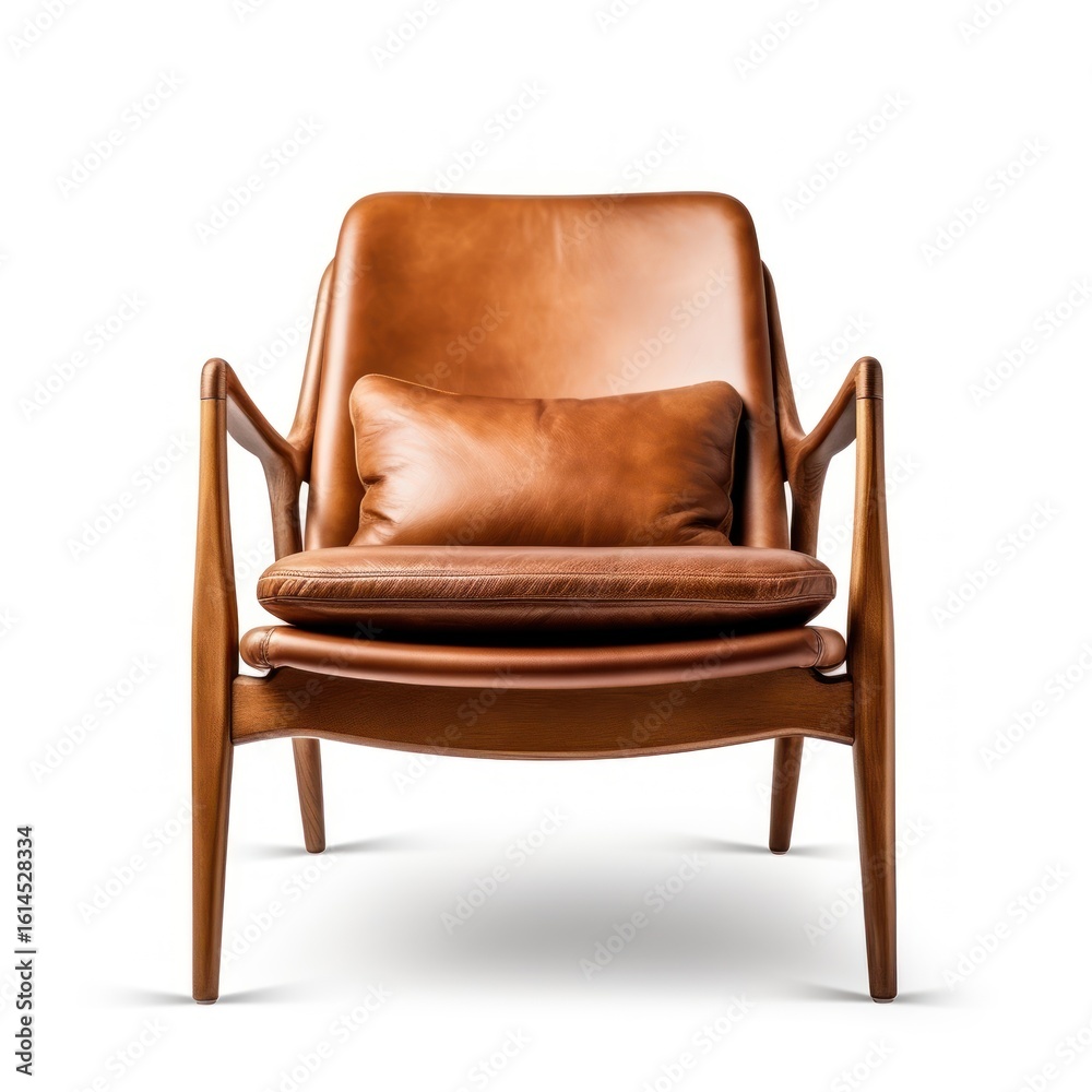 Elegant modern leather armchair design Elegant modern leather armchair design