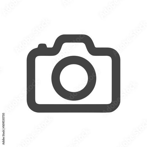 Simple Outline Camera Lens Equipment Technology Symbol Icon Design