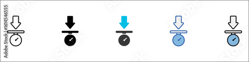 Load Icon Pack Mulstistyle Illustration