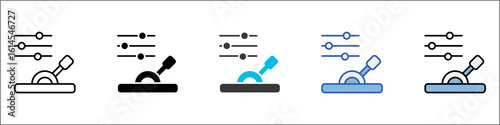 Lever Icon Pack Mulstistyle Illustration