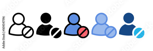 Block Contact Icon Element For Design