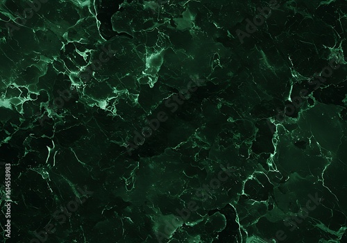 Dark Green Marble Texture With Natural White Veins