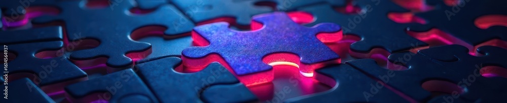 © แพรวา เรือนศรี - A luminescent jigsaw piece fits perfectly; deep shadow , jigsaw, game © แพรวา เรือนศรี - A luminescent jigsaw piece fits perfectly; deep shadow , jigsaw, game