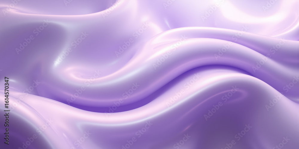 Obraz premium Abstract Fluid Forms in Mocha Mousse and Lavender with Reflective Glowing Edges A calming and modern design with flowing fluid