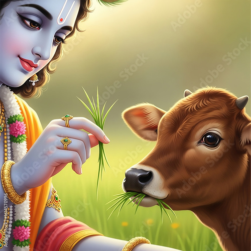 Baby Krishna's Divine Bond ...