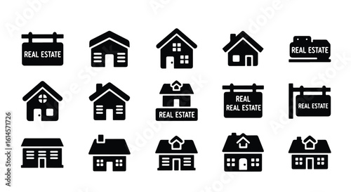  Construction & Tools Icon Set � Tools and equipment icons including hammers, drills, helmets, saws, and gear.