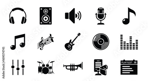  Security & Protection Icon Set � Line icons of shields, locks, fingerprint scanners, cameras, safes, and alarms.