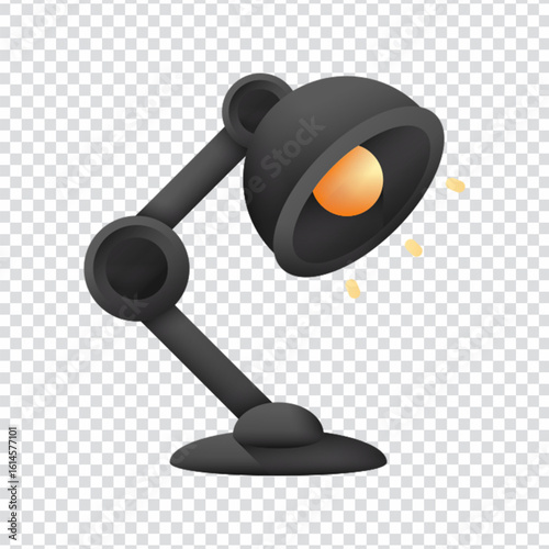 3D Lamp Light Icon Design