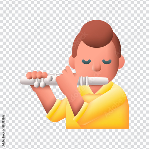 Flautist Flute Musician Design